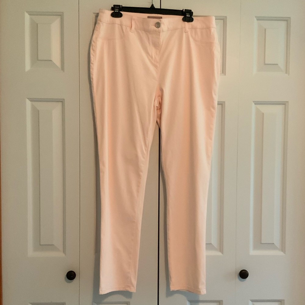 Chico’s Mid Rise Blush Pink Jean Pants